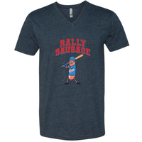 Rally Sausage Minnesota V-Neck T-Shirt