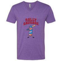 Rally Sausage Minnesota V-Neck T-Shirt
