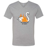 The Swan Ate My Baby! DDG Minnesota V-Neck T-Shirt