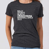 Baseball Blackout Minnesota Women's Slim Fit T-Shirt