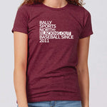 Baseball Blackout Minnesota Women's Slim Fit T-Shirt