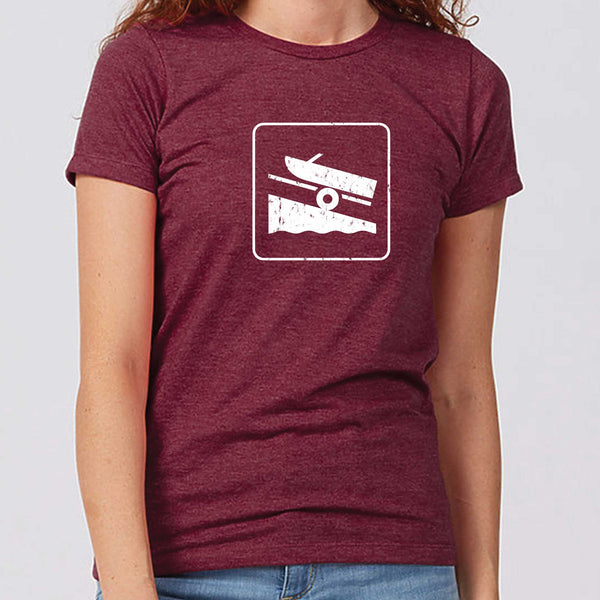 Boat Launch Minnesota Women's Slim Fit T-Shirt