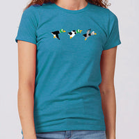 Duck Duck Grey Duck 8-Bit Minnesota Women's Slim Fit T-Shirt