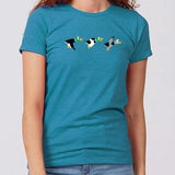Duck Duck Grey Duck 8-Bit Minnesota Women's Slim Fit T-Shirt