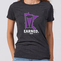 Earned. Minnesota Women's Slim Fit Hockey T-Shirt