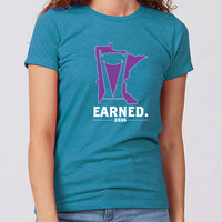 Earned. Minnesota Women's Slim Fit Hockey T-Shirt