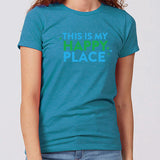 This Is My Happy Place Minnesota Women's Slim Fit T-Shirt