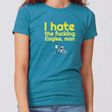 I Hate The Eagles Minnesota Women's Slim Fit T-Shirt