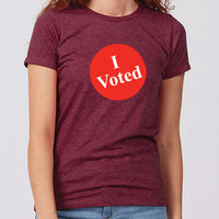 I Voted Minnesota Women's Slim Fit T-Shirt