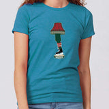 Minnesota Hockey Holiday Leg Lamp Women's Slim Fit T-Shirt