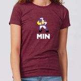 Minnesota 8-Bit Football Women's Slim Fit T-Shirt