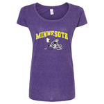 Minnesota Football Helmet Women's Slim Fit T-Shirt