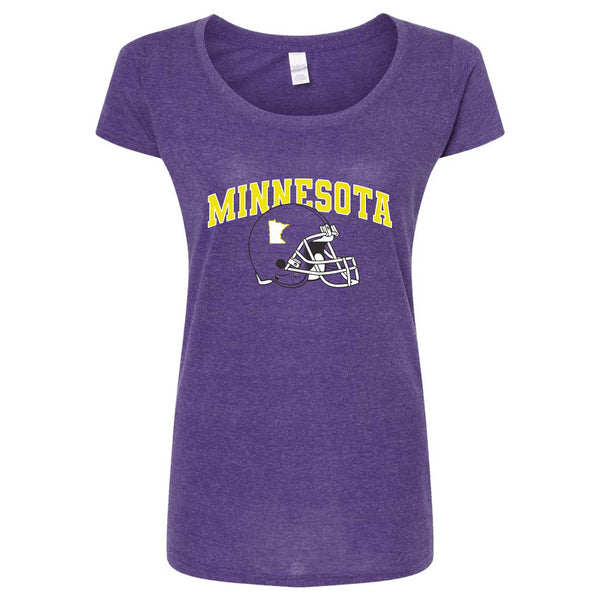 Minnesota Football Helmet Women's Slim Fit T-Shirt