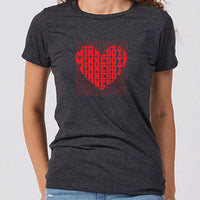 Minnesota Heart Women's Slim Fit T-Shirt