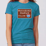 Metrodome I-394 Minnesota Women's Slim Fit T-Shirt