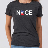 Fourth of July NICE Minnesota Women's Slim Fit T-Shirt