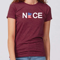 Fourth of July NICE Minnesota Women's Slim Fit T-Shirt