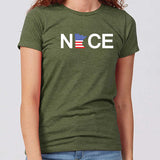 Fourth of July NICE Minnesota Women's Slim Fit T-Shirt