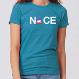 Fourth of July NICE Minnesota Women's Slim Fit T-Shirt