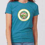 Vintage Minnesota State Flag Women's Slim Fit T-Shirt