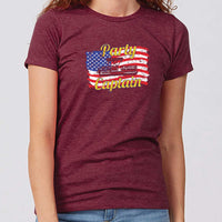 Fourth of July Party Captain Minnesota Women's Slim Fit T-Shirt