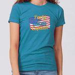 Fourth of July Party Captain Minnesota Women's Slim Fit T-Shirt