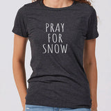 Pray for Snow Minnesota Women's Slim Fit T-Shirt