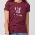 Pray for Snow Minnesota Women's Slim Fit T-Shirt