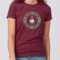 Save the Gray Duck Minnesota Women's Slim Fit T-Shirt