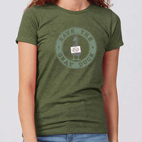 Save the Gray Duck Minnesota Women's Slim Fit T-Shirt