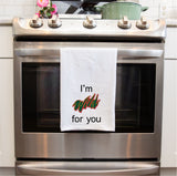 Valentine's Day Wild about You Flour Sack Towel