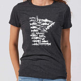 Minnesota Fish Stamp Women's Slim Fit T-Shirt