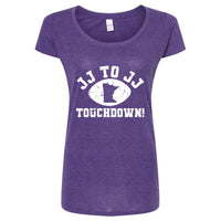 JJ to JJ Touchdown Minnesota Women's Slim Fit T-Shirt
