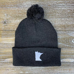 Black Minnesota Knit Winter Hat