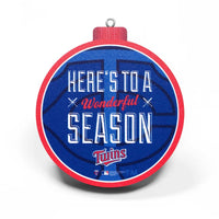 Minnesota Twins 3D Logo Christmas Ornament