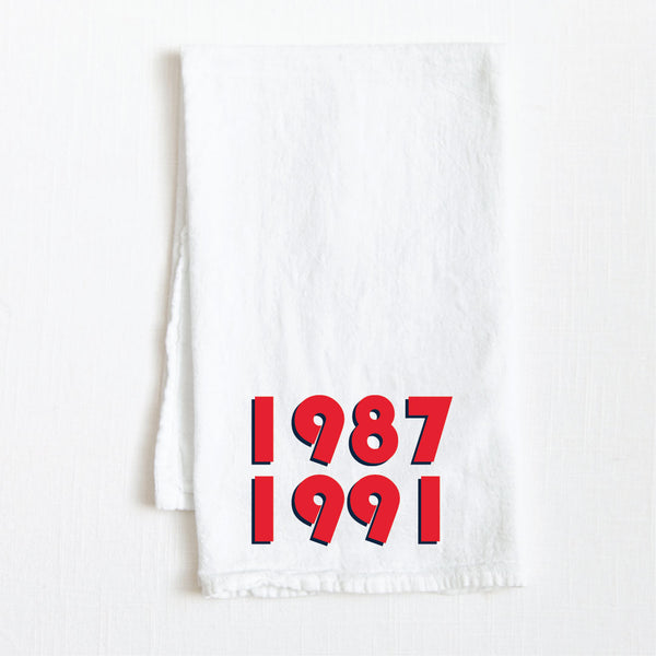 1987 1991 MN Baseball Flour Sack Towel