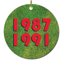 1987 1991 Minnesota Baseball Christmas Ornament