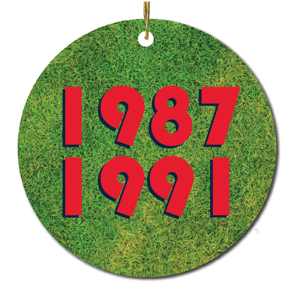 1987 1991 Minnesota Baseball Christmas Ornament