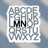 ABC Minnesota Vinyl Sticker