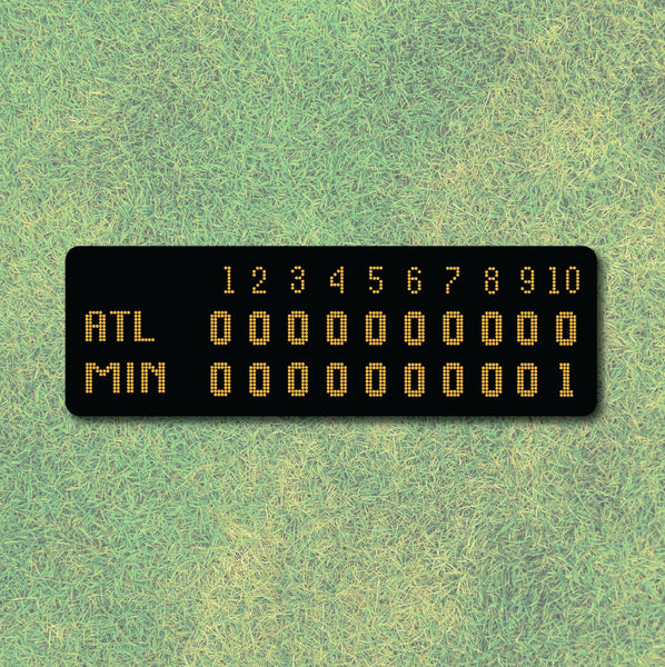 Game 7 Scoreboard Minnesota Vinyl Sticker – Minnesota Awesome