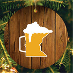 Beer Mug Minnesota Christmas Ornament
