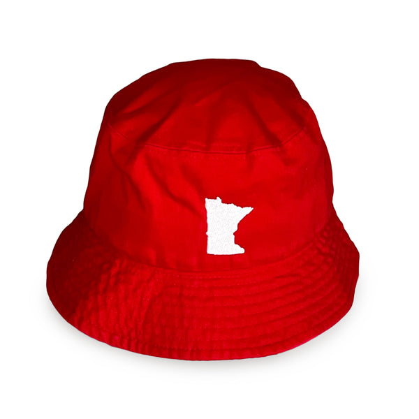 Red Minnesota Bucket Hat