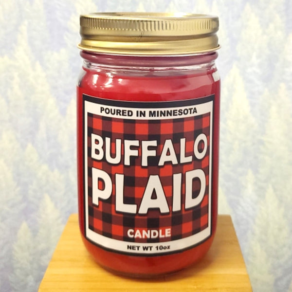 Buffalo Plaid Candle