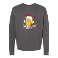 Cheers to 8th Inning Beers Crewneck Sweatshirt