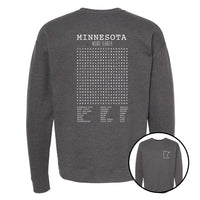 Minnesota Word Search Crewneck Sweatshirt