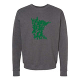 Minnesota Green Trees Crewneck Sweatshirt