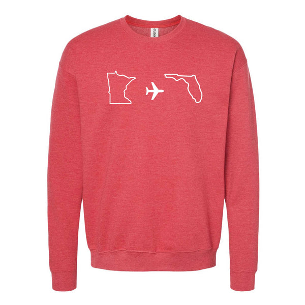 Minnesota to Florida Crewneck Sweatshirt