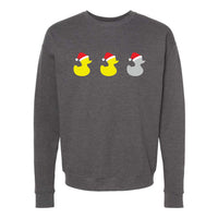 Christmas Grey Duck Minnesota Crewneck Sweatshirt