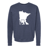 Golf Cart Minnesota Crewneck Sweatshirt