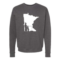 Ice Fishing Minnesota Crewneck Sweatshirt